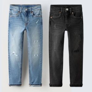 شلوار جین اسکینی بچه گانه برند زارا کدb236
