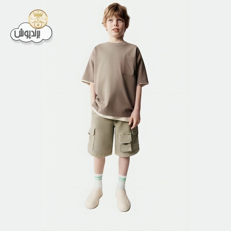 شلوارک بچه گانه پسرانه کارگو برند زارا کد1542