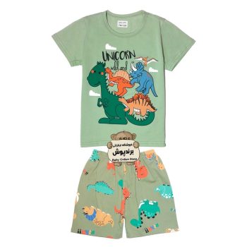 ست تیشرت و شلوارک بچه گانه طرح UNICORN | فروشگاه لباس کودک برندپوش