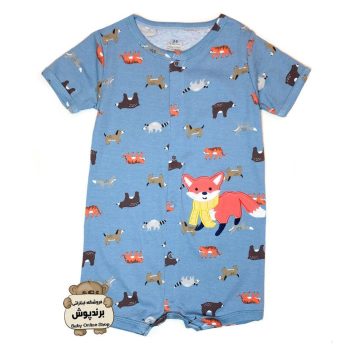 رامپر بچه گانه طرح روباه برند Carters | فروشگاه لباس کودک برندپوش