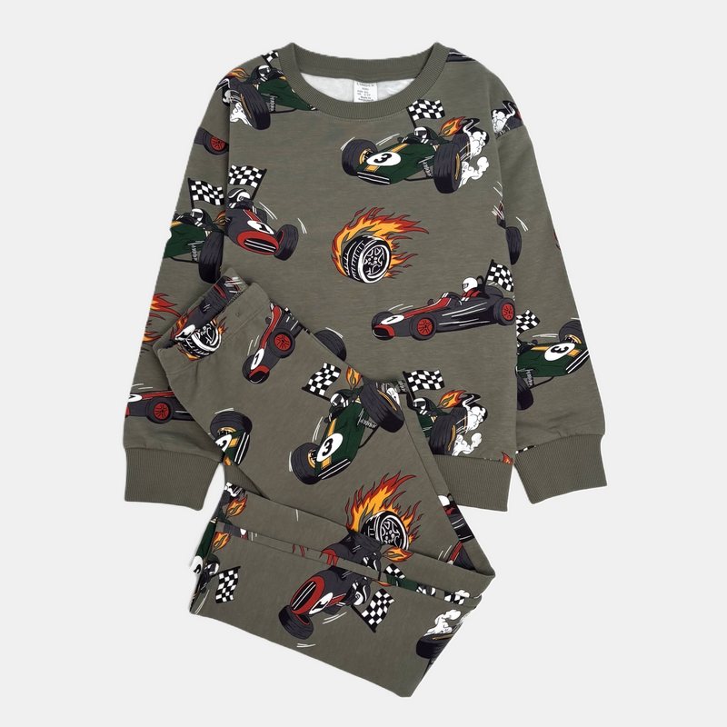 ست پلیور و شلوار بچه گانه لیندکس طرح ماشین کد152