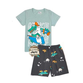 ست تیشرت و شلوارک بچگانه کد544 Crocodile | فروشگاه لباس کودک برندپوش