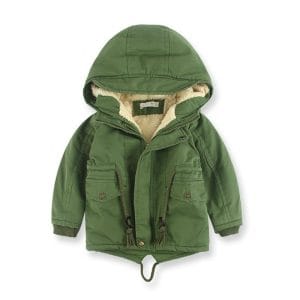 کاپشن بچگانه کلاهدار کد650 برند Russian