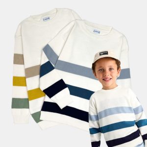 لباس پسرانه و دخترانه سایز 6 تا 10 سال | فروشگاه لباس کودک برندپوش پلیور بچه گانه پسرانه بافت برند مایورال کد679