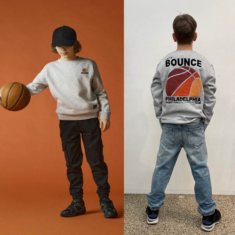 پلیور پسرانه اسپرت نوجوان طرح بسکتبال برند Only