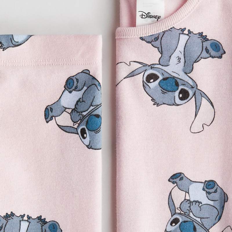 ست بلوز و شلوار راحتی دخترانه اچ اند ام طرح استیچ H&M