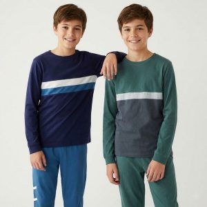 ست لباس راحتی پسرانه نخ و پنبه برند M&S کد890