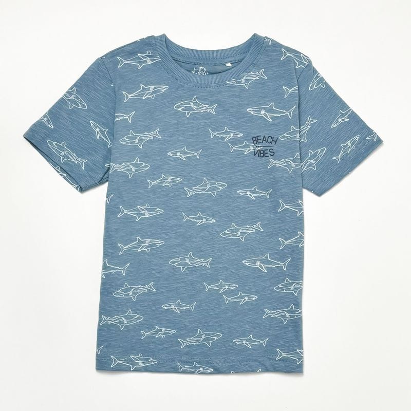 تیشرت بچه گانه خارجی طرح شارک کد948