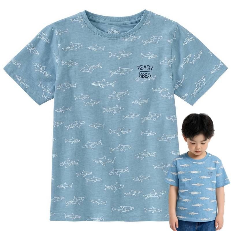تیشرت بچه گانه پسرانه طرح شارک کد948