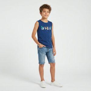 تیشرت بچگانه پسرانه آستین حلقه برند Benetton کد949