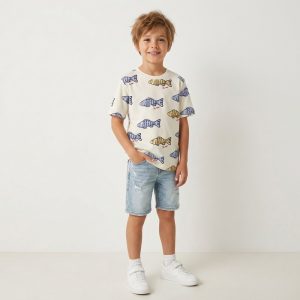 تیشرت بچگانه پسرانه نخ و پنبه برند H&M کد950