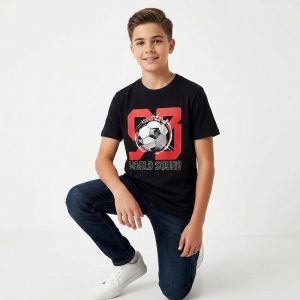 تیشرت وارداتی پسرانه طرح توپ برند H&M در برندپوش