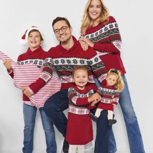 پلیور پسرانه دخترانه طرح کریسمس برند Place کد0177