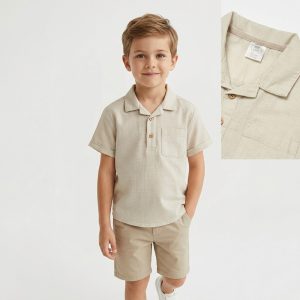 پیراهن مجلسی پسرانه آستین کوتاه برند Little kids کد881