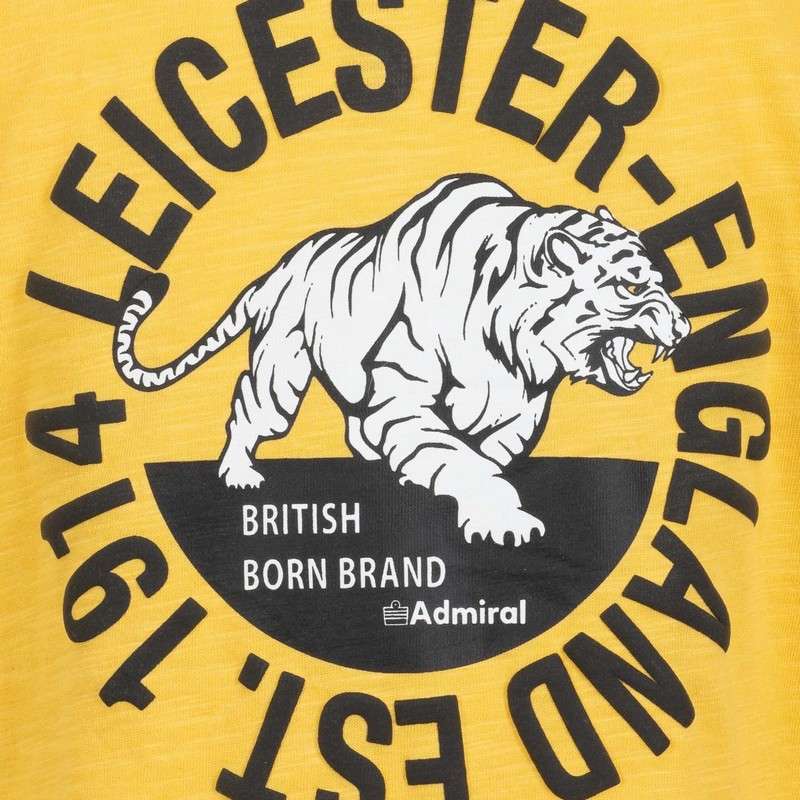 تیشرت بچه گانه پسرانه طرح دار رنگ زرد برند Admiral 