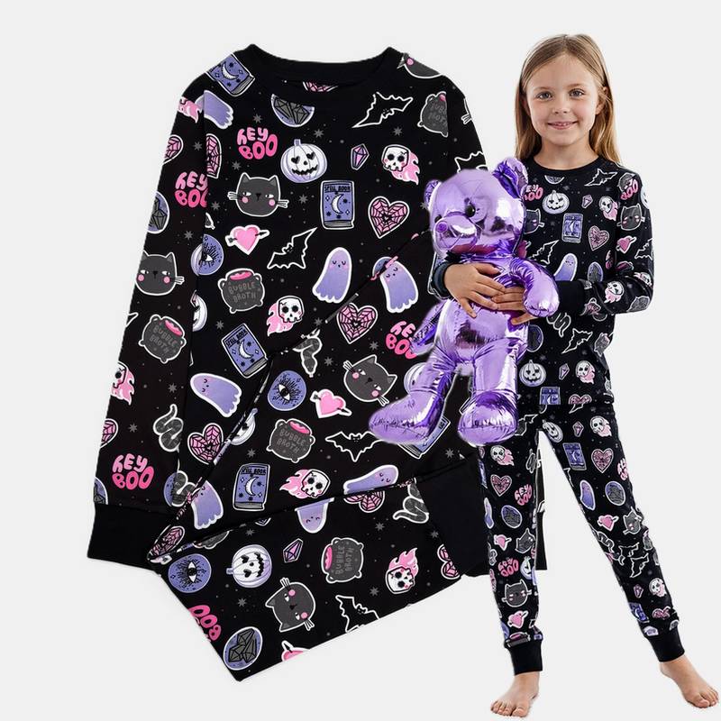 ست بلوز و شلوار راحتی دخترانه جرج طرح هالووین