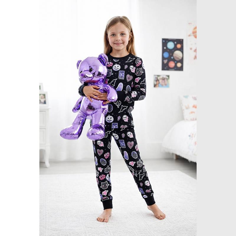 ست راحتی دخترانه طرح هالووین