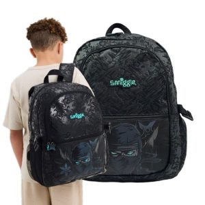 کوله پشتی پسرانه اسمیگل طرح نینجا کد0206