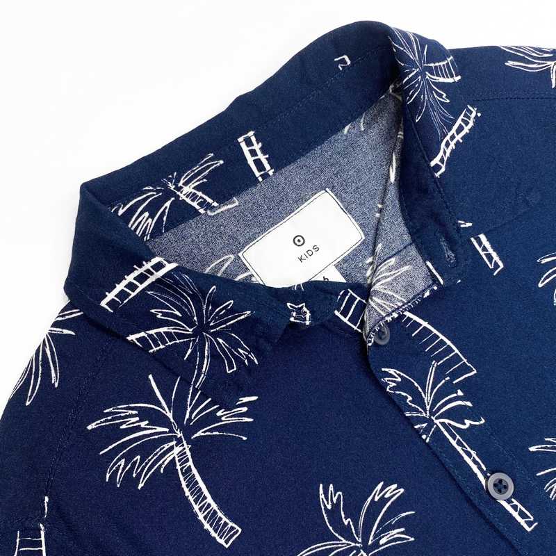 پیراهن پسرانه طرح هاوایی برند Kids فروشگاه برندپوش