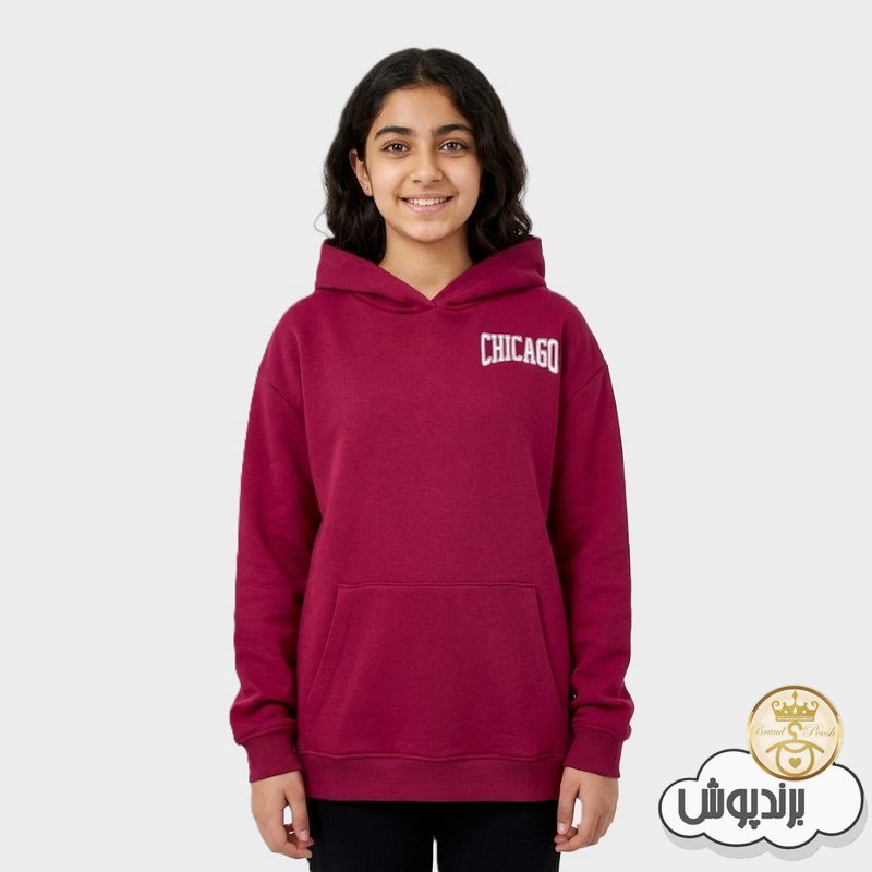 خرید هودی دخترانه ساده خارجی