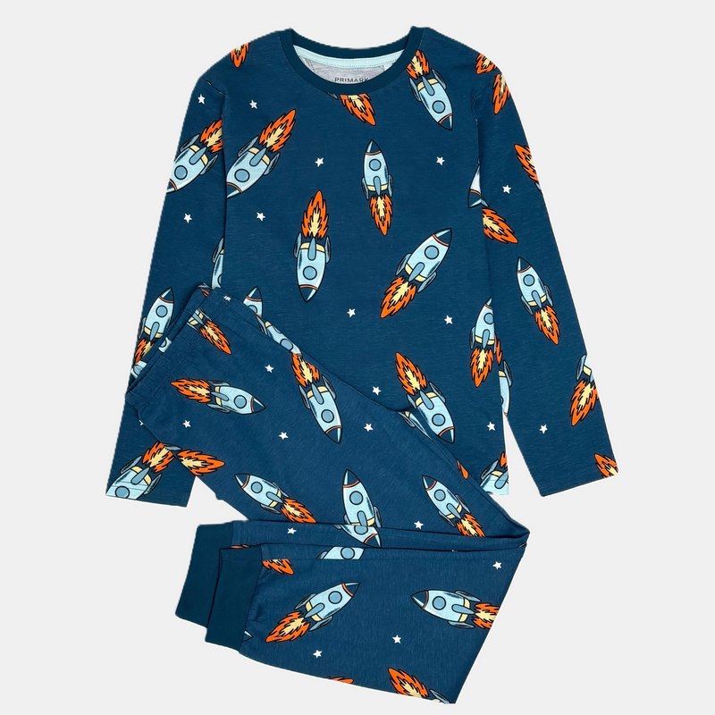 ست بلوز و شلوار راحتی پسرانه طرح موشک برند Primark