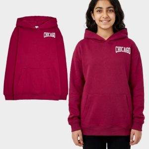 هودی دخترانه نوجوان دورس توکرکی زرشکی کد0304