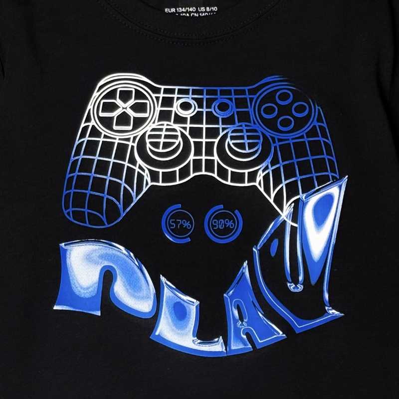 تیشرت بچه گانه پسرانه طرح گیم برند اچ اند ام کد0243