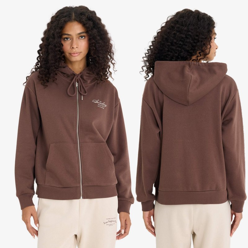 خرید و قیمت سویشرت دخترانه نوجوان قهوه ای برند دفکتو کد8187