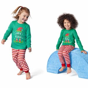 لباس ست خواهر برادری راحتی اسمارا طرح Elfie کد0227